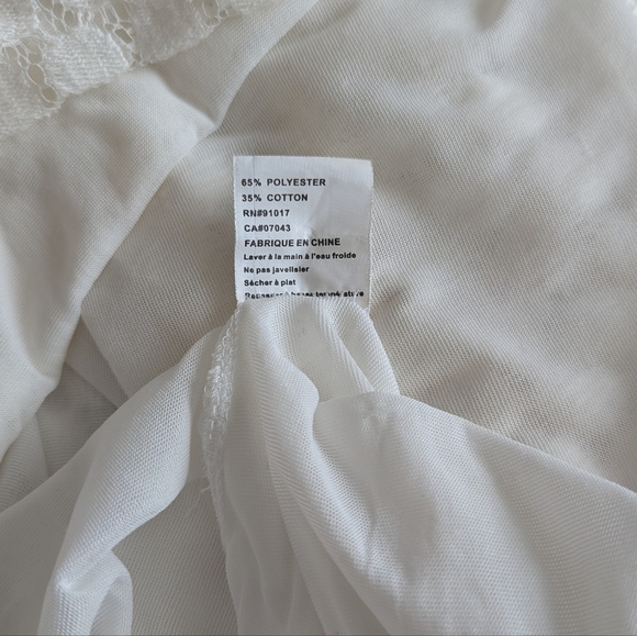 Solitaire White Sheath Dress with Puff Sleeves and Square Neck - Picture 9 of 9